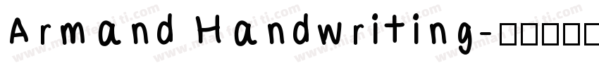 Armand Handwriting字体转换